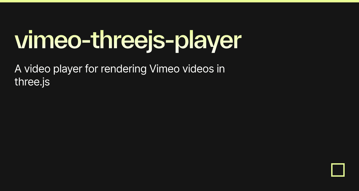 vimeo video player