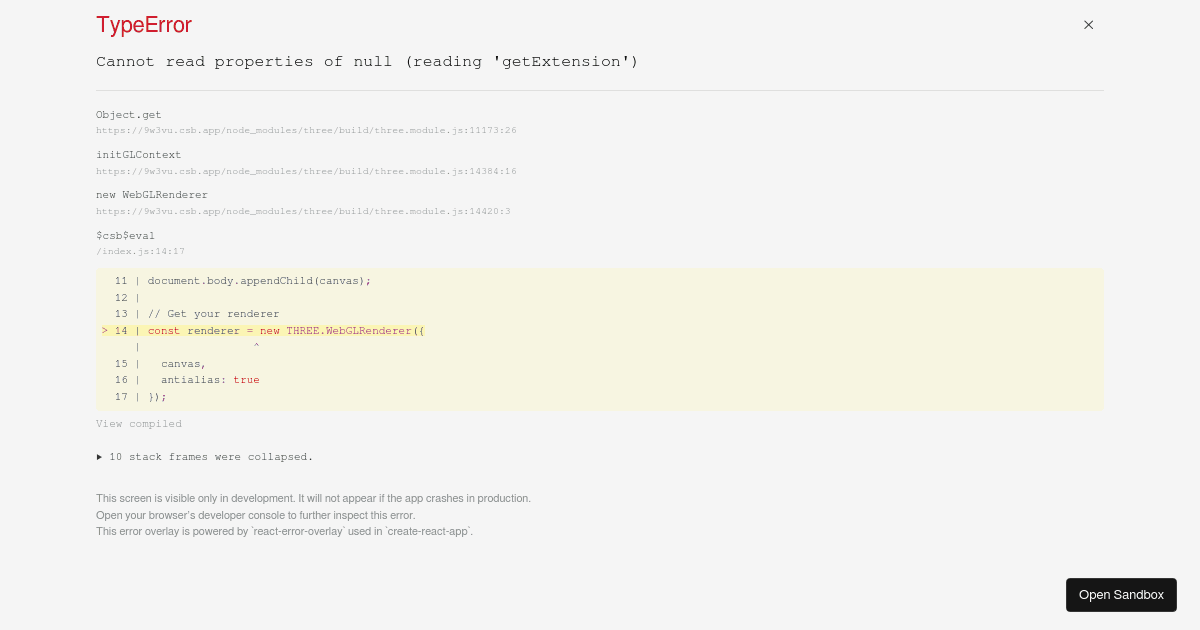 ThreeJS Simple Template - Codesandbox