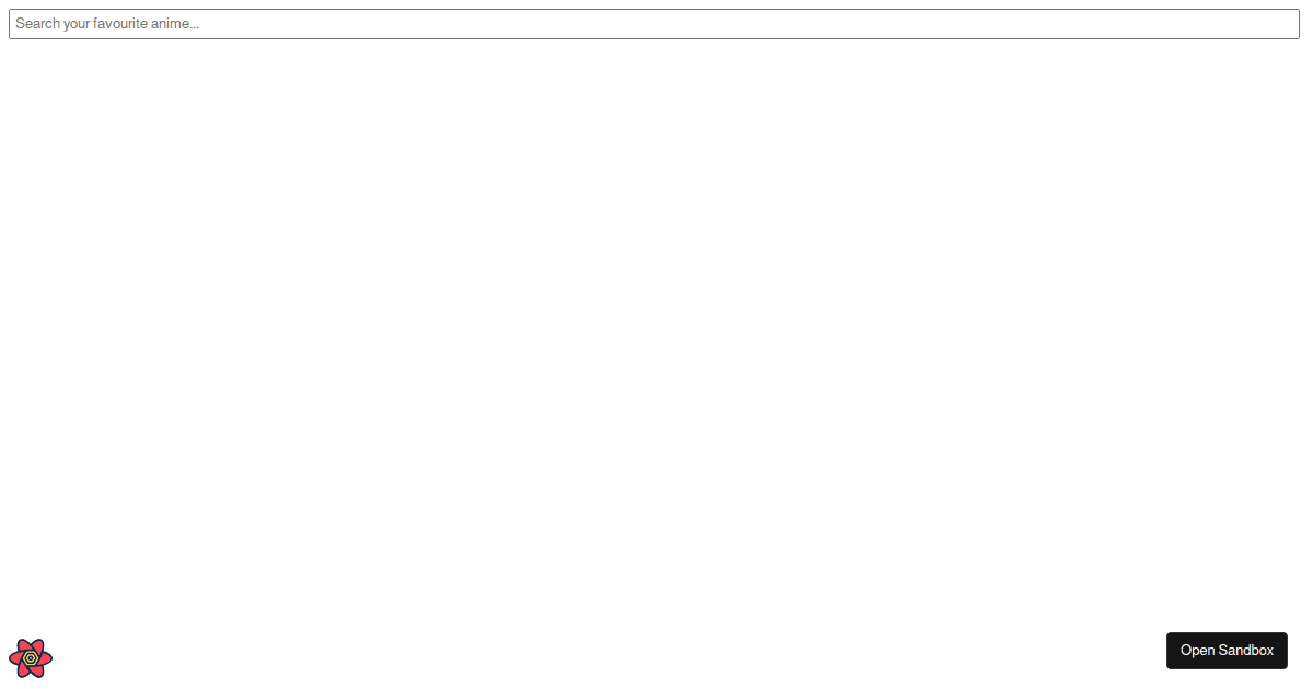 anime search - Codesandbox