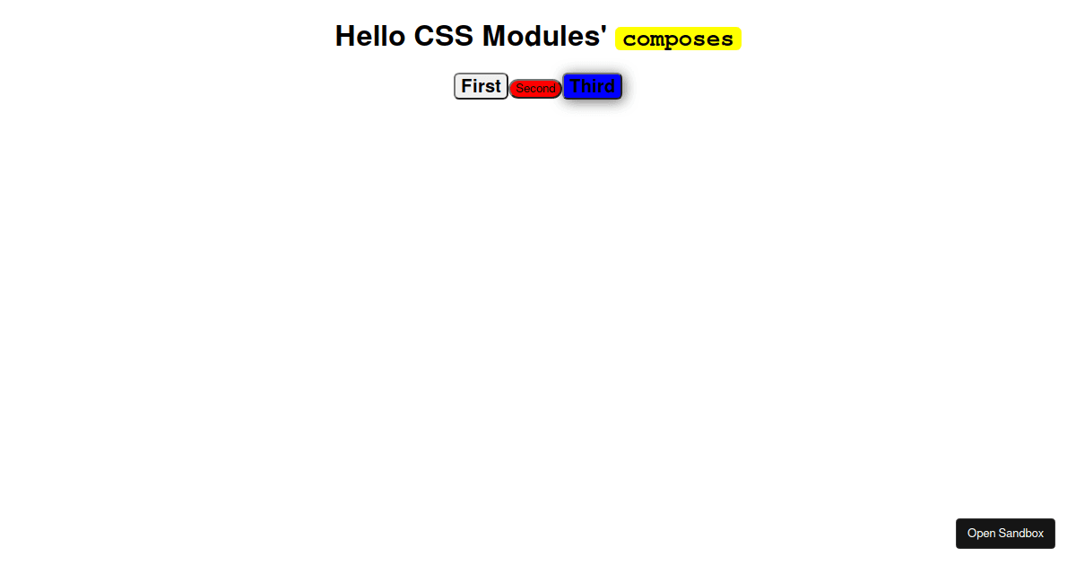 CSS Modules' composes - Codesandbox