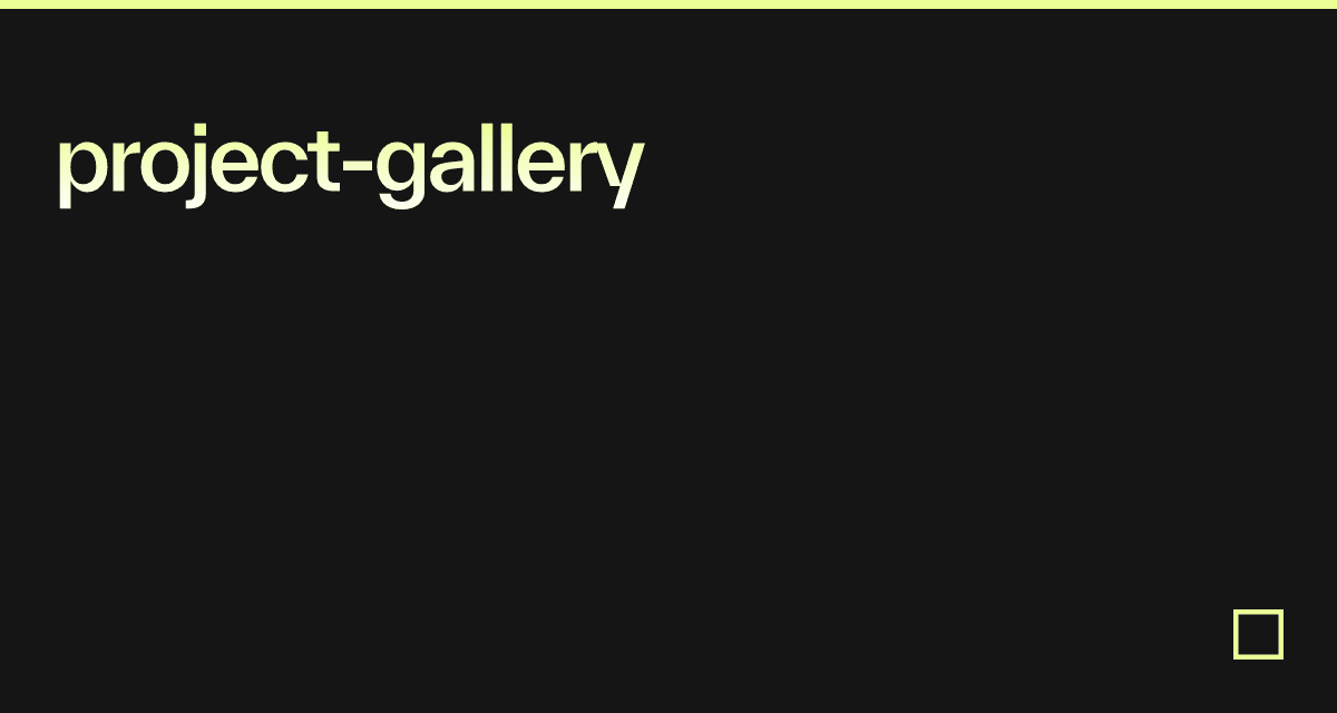 project-gallery - Codesandbox