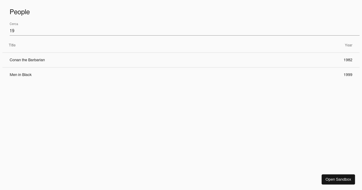 React Data Table Sandbox - Codesandbox