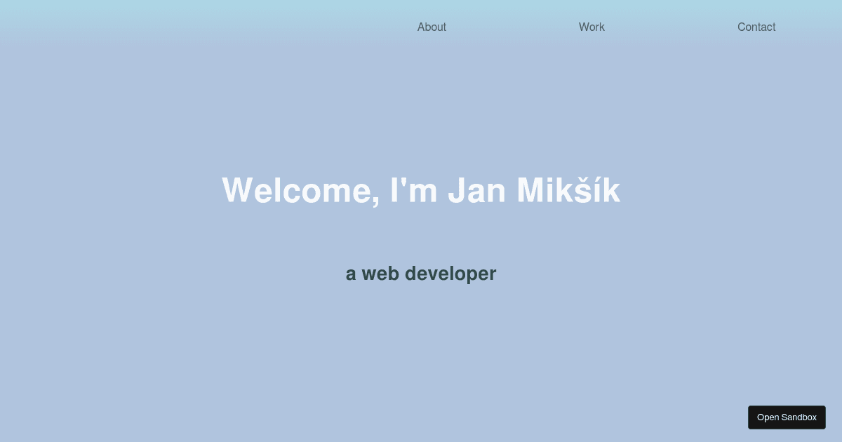 portfolio - Codesandbox