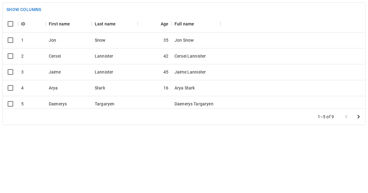 MUI DataGrid open menu - basic - Codesandbox