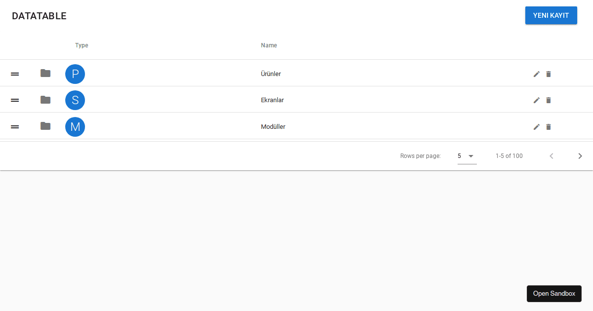 Vuetify DataTable (forked) - Codesandbox