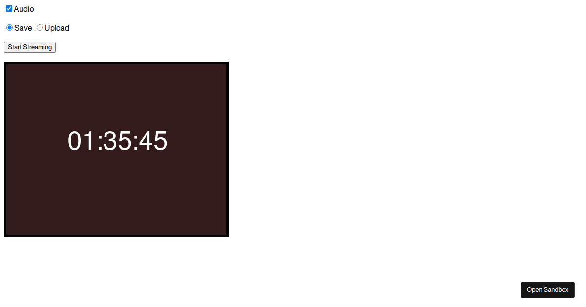 media-recorder-streaming - Codesandbox