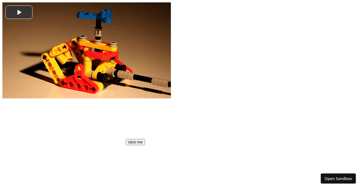 VideoJs (forked) - Codesandbox