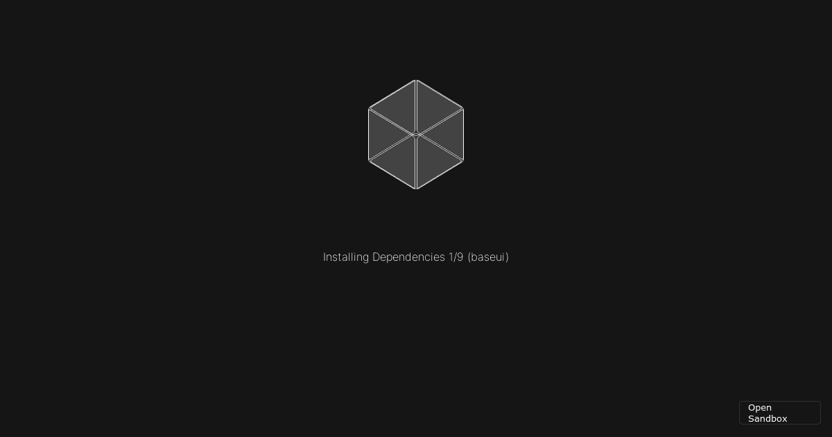 Basic usage - Codesandbox