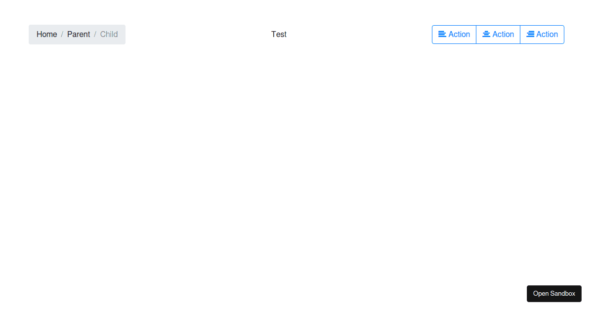 Bootstrap 4 - BreadCrumb and Button Nav Bar (forked) - Codesandbox