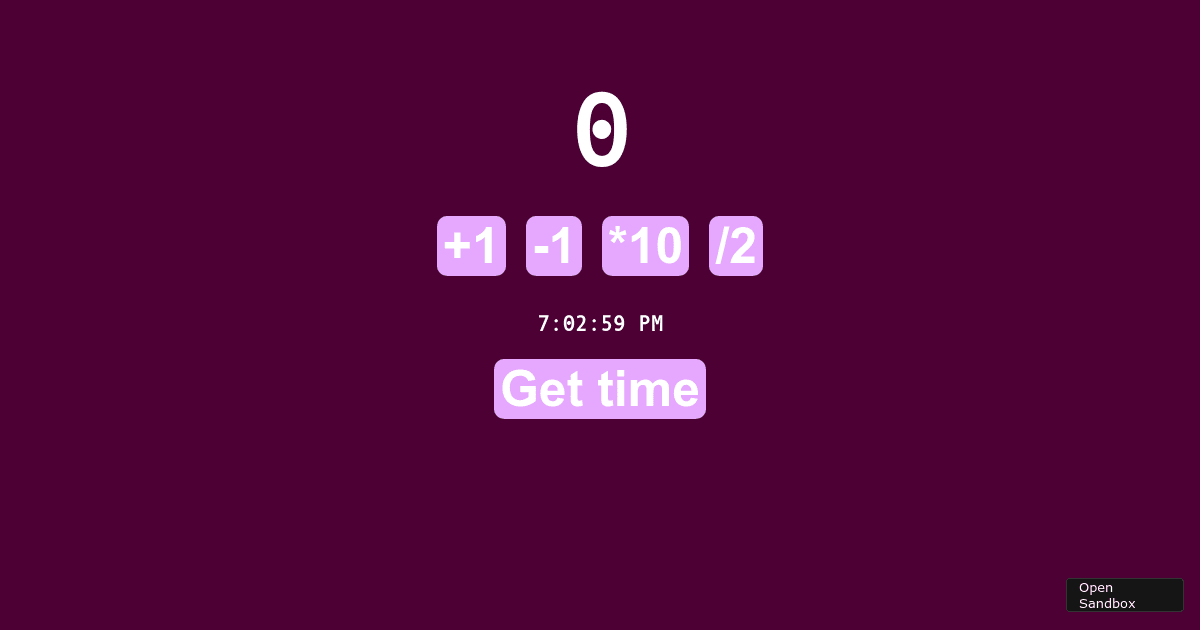 timeoperations - Codesandbox