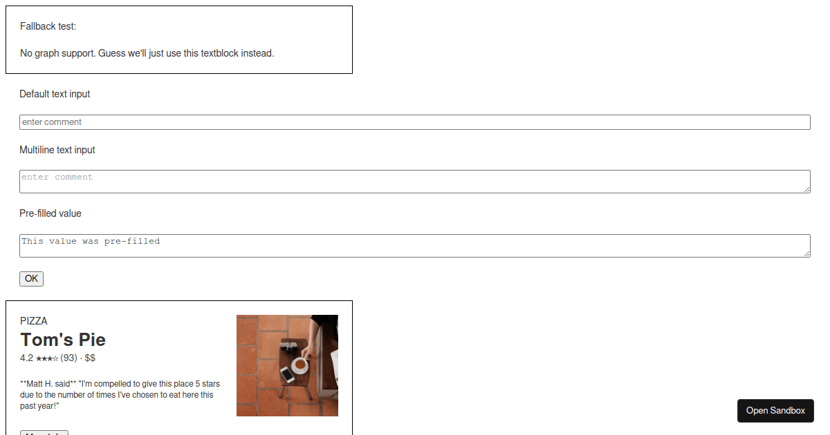 adaptive card ms - Codesandbox