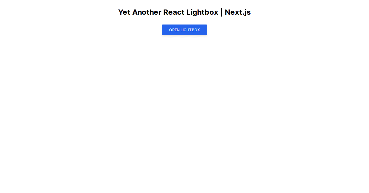 yetanotherreactlightboxnextjs Codesandbox