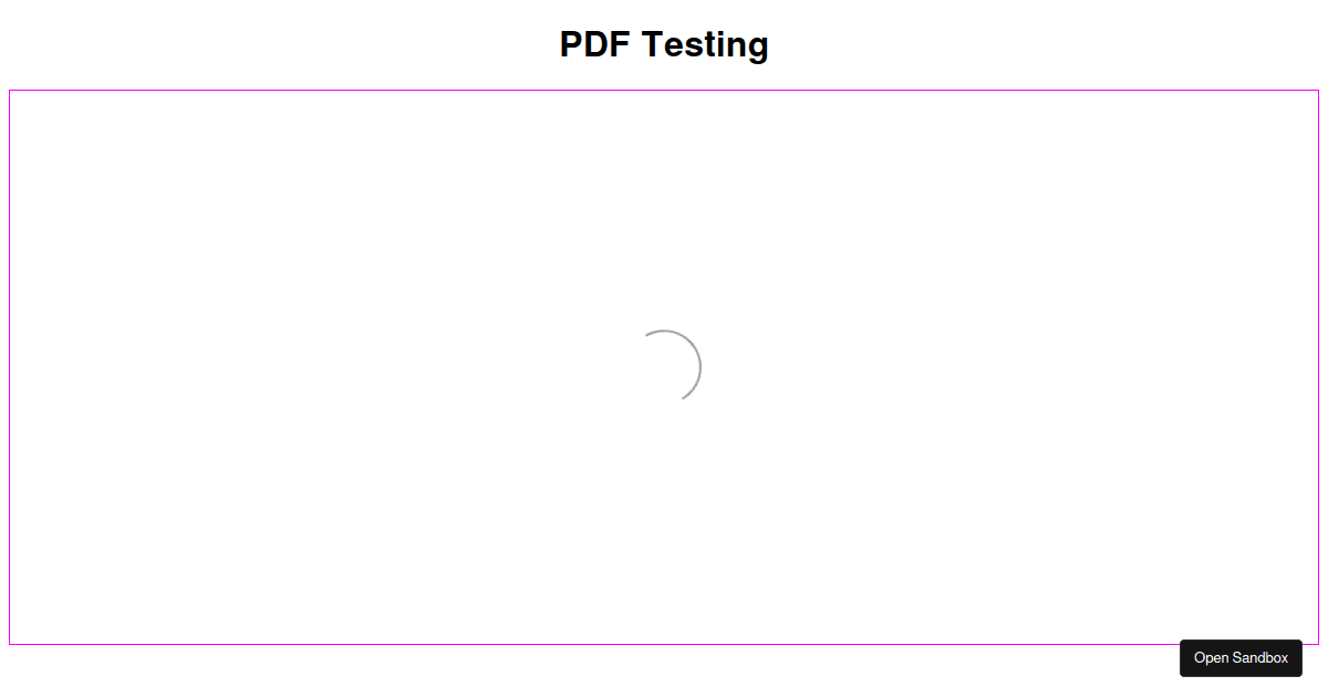 React PDF Viewer (forked) - Codesandbox