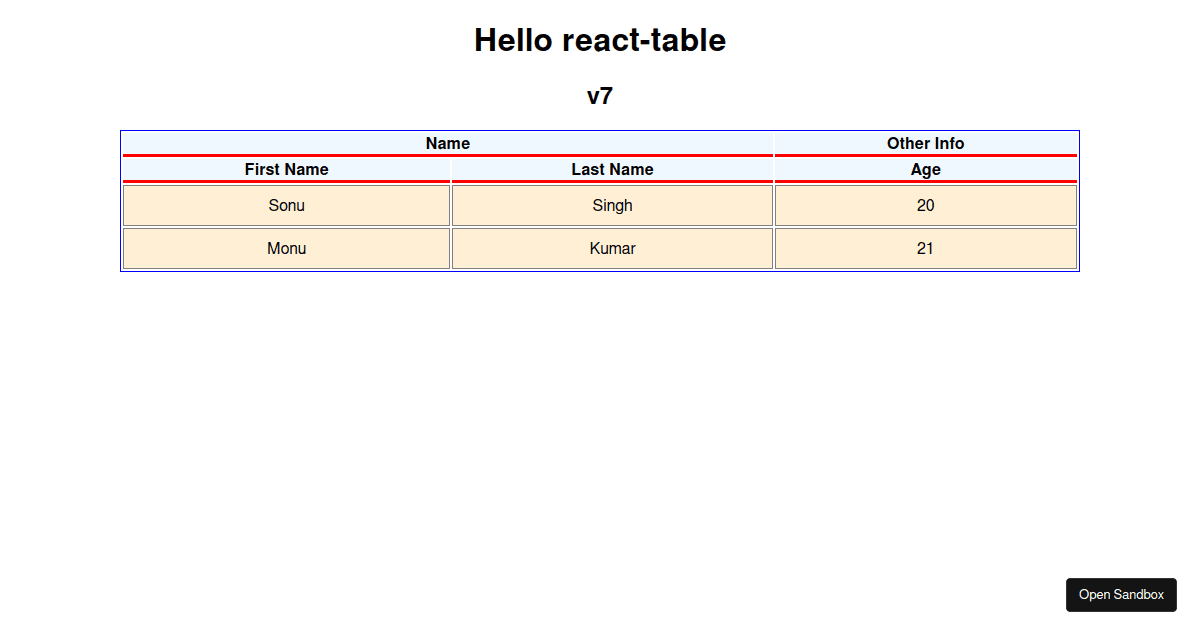 react-table-v7 - Codesandbox
