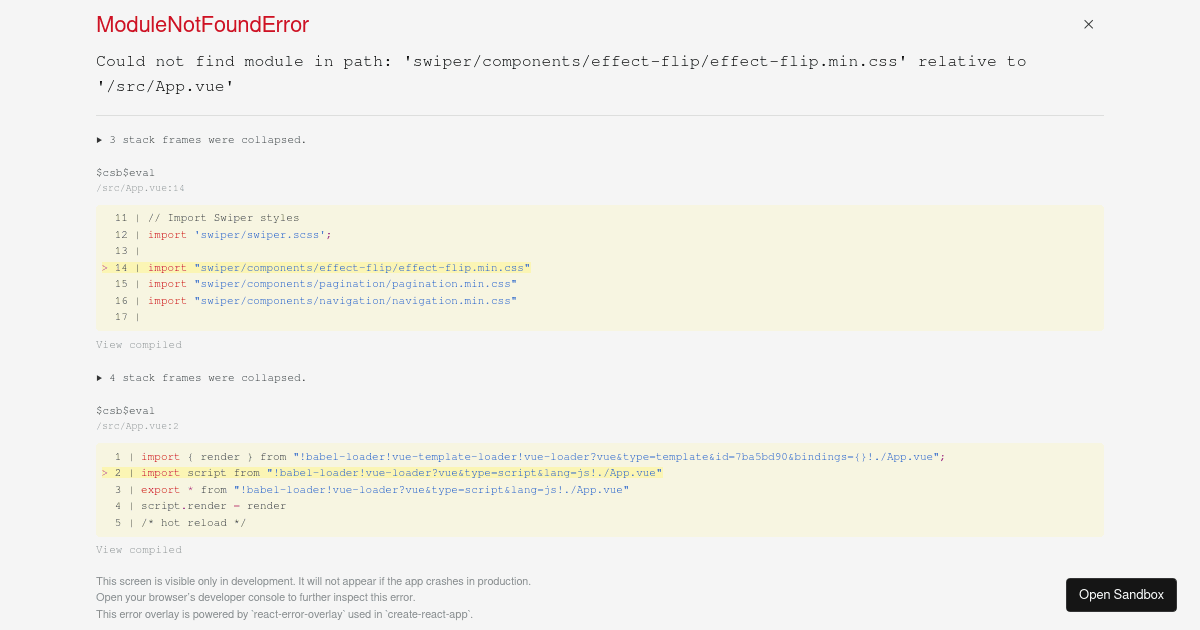 Swiper Vue - Effect flip - Codesandbox