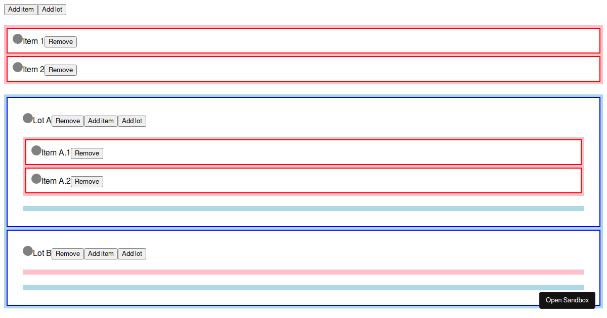 react-dnd-nested-tree-sortable (forked) - Codesandbox