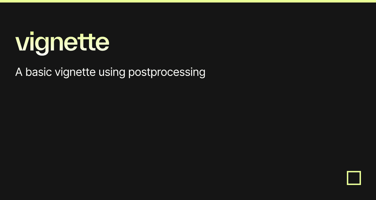 vignette - Codesandbox