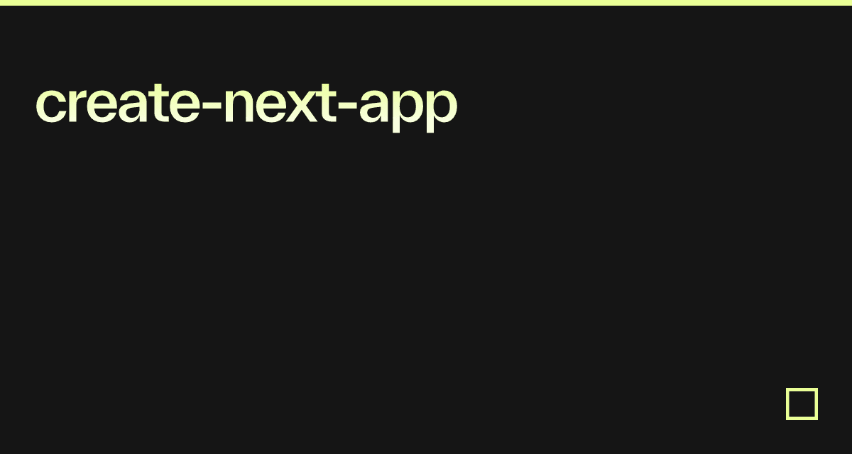 create-next-app - Codesandbox
