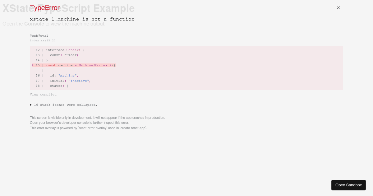 xstate-typescript-template - Codesandbox
