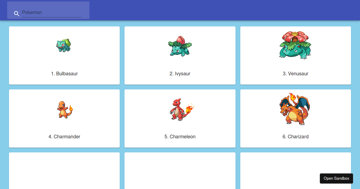 pokedex - Codesandbox