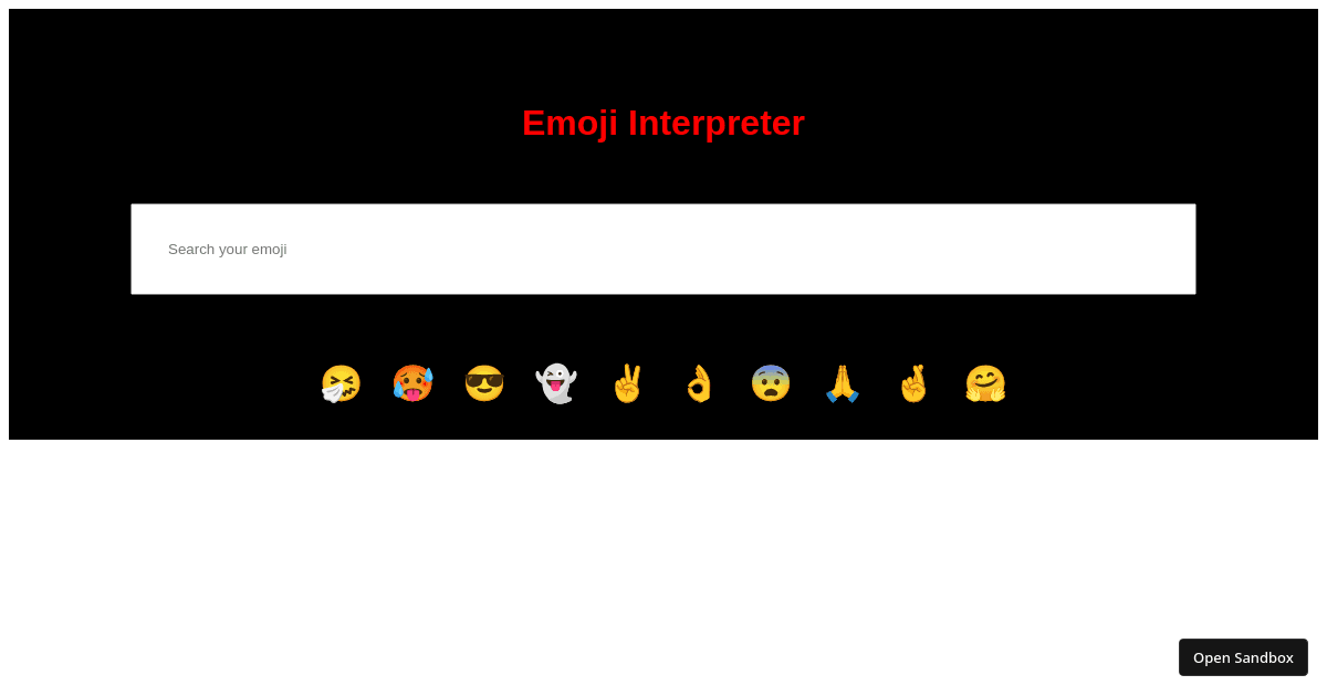 emoji-interpreter - Codesandbox