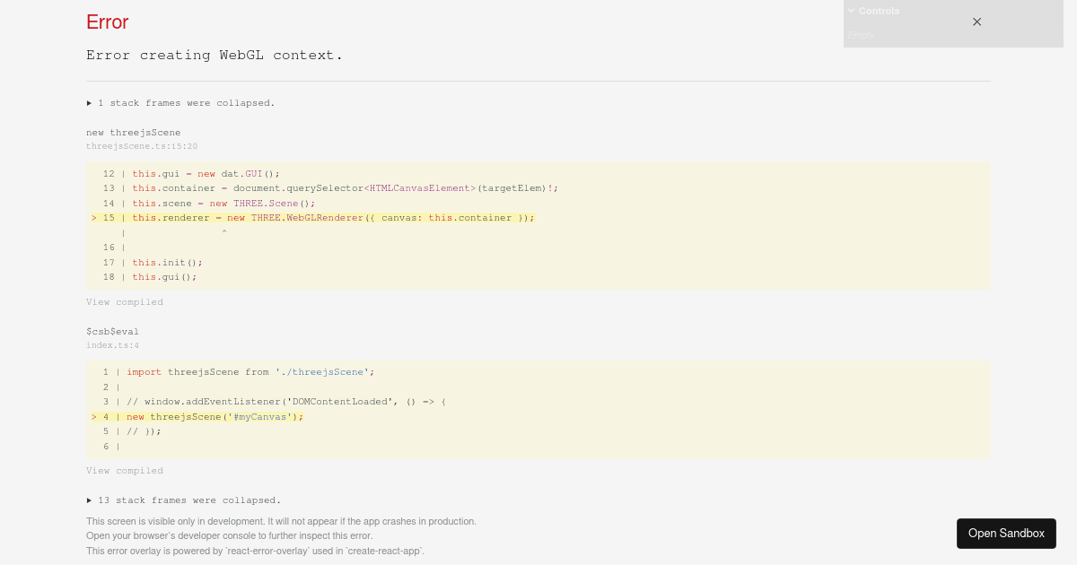 three.jsの基本 - Codesandbox