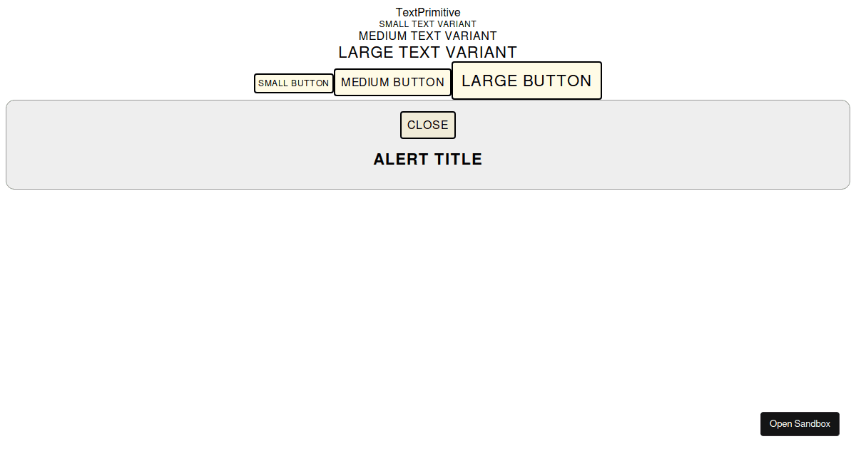 Stitches 5.2.1 - Local fork. Composition Text/Button/Alert with compose ...
