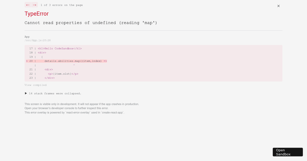 react - Codesandbox