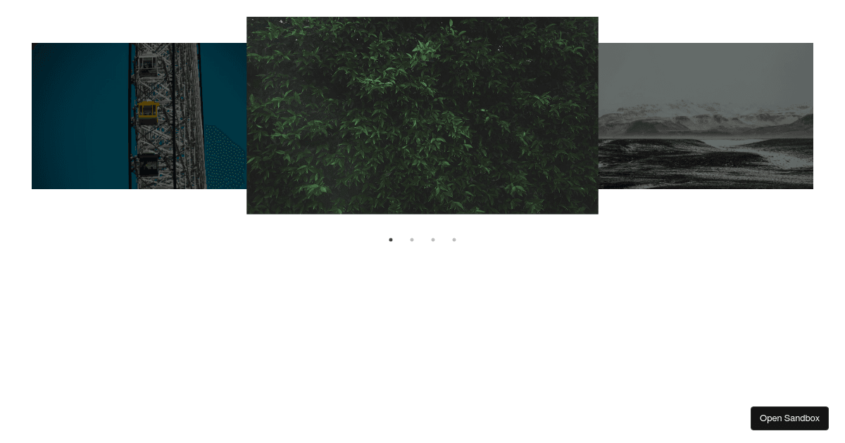 3D Carousel example (forked) - Codesandbox