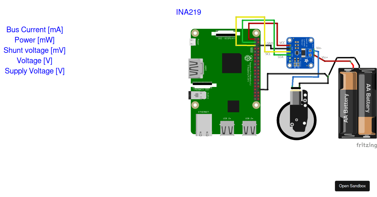 i2cina219example Codesandbox