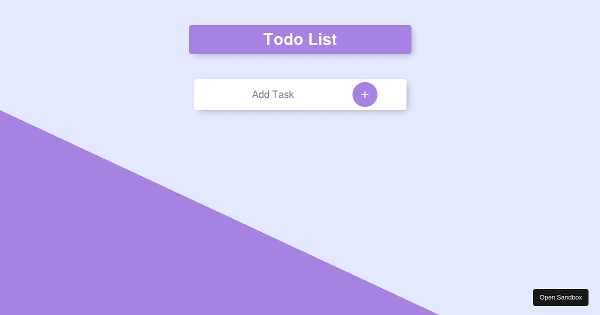 react - Codesandbox