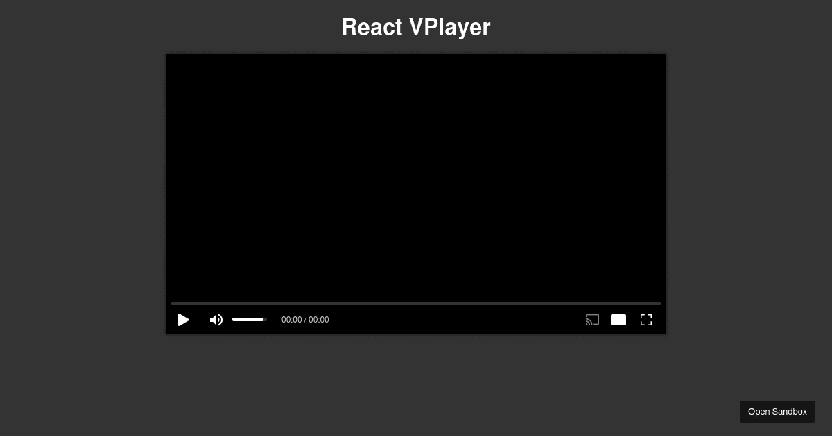 React Video Player (forked) - Codesandbox