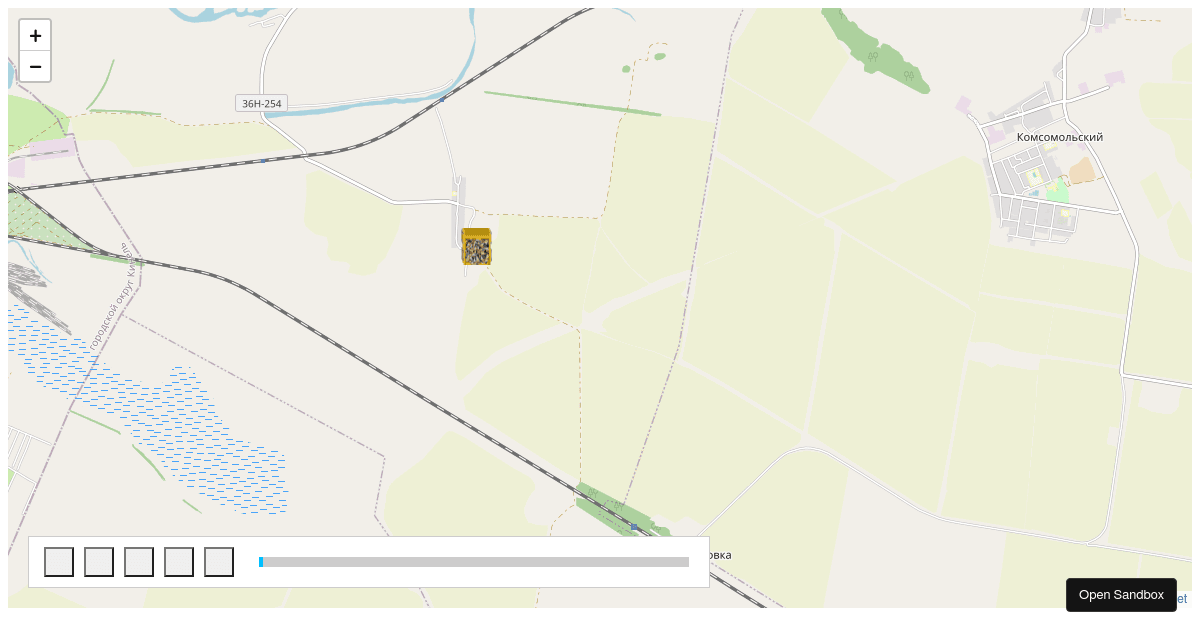 Leaflet Playback (forked) - Codesandbox