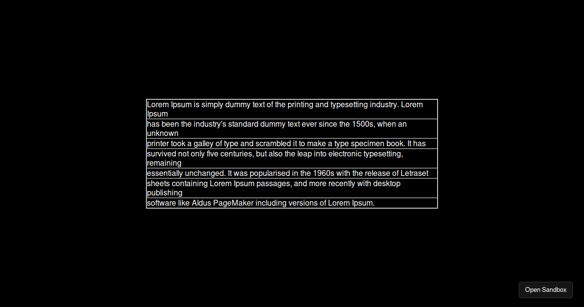 Buggy Line Splitter - Codesandbox