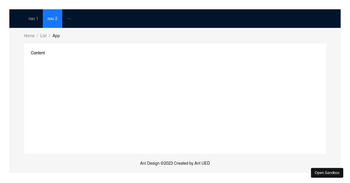 Fixed Header - antd@5.10.2 - Codesandbox