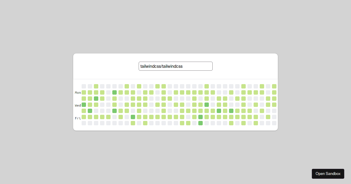 Github commit history codesandbox
