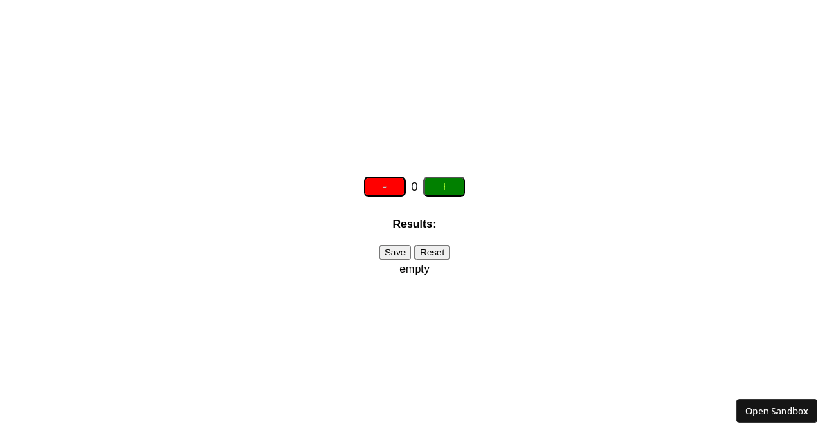 Counter App - Codesandbox