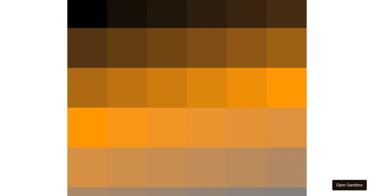 Tints & Shades - Codesandbox