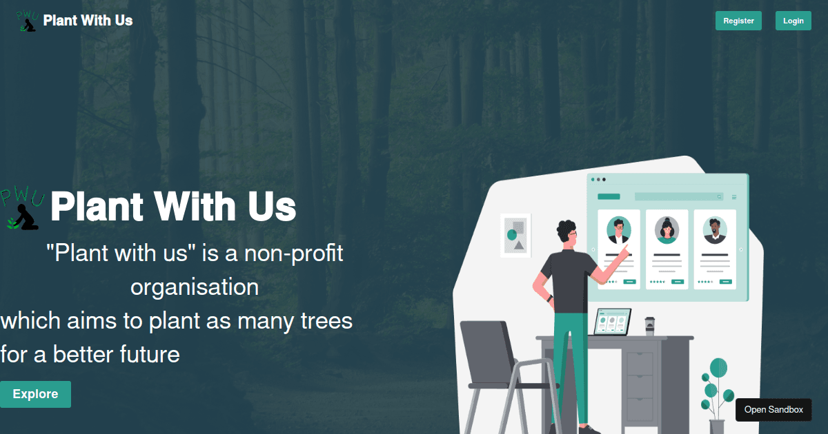 Hackathon-Plant With Us (forked) - Codesandbox