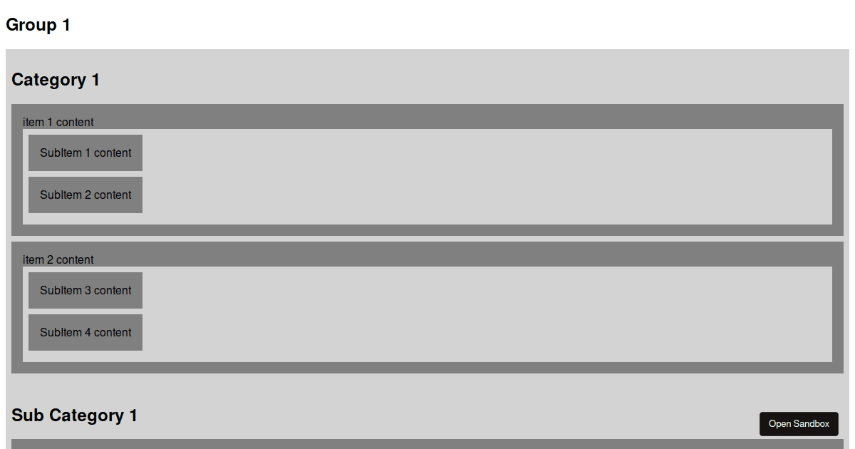 Nested DnD - Codesandbox
