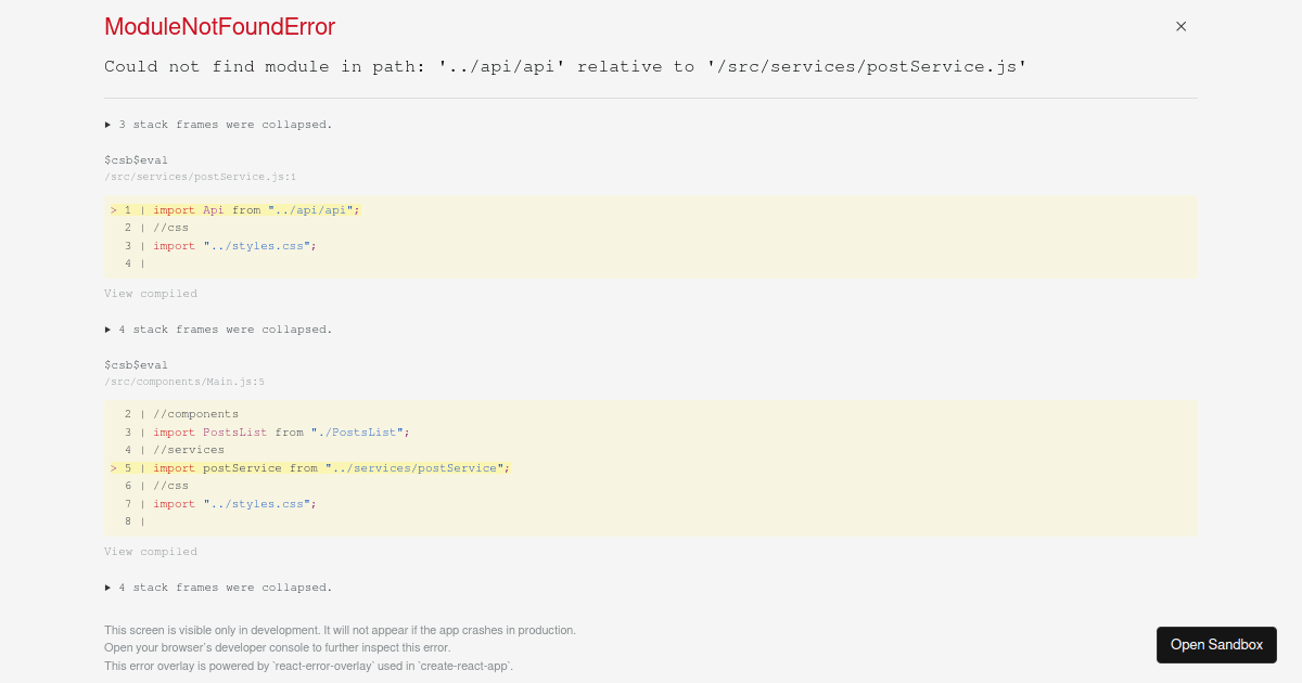 React Coding Challenge - Codesandbox