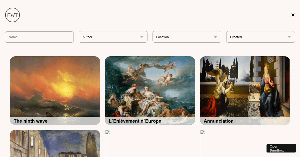 gallery - Codesandbox