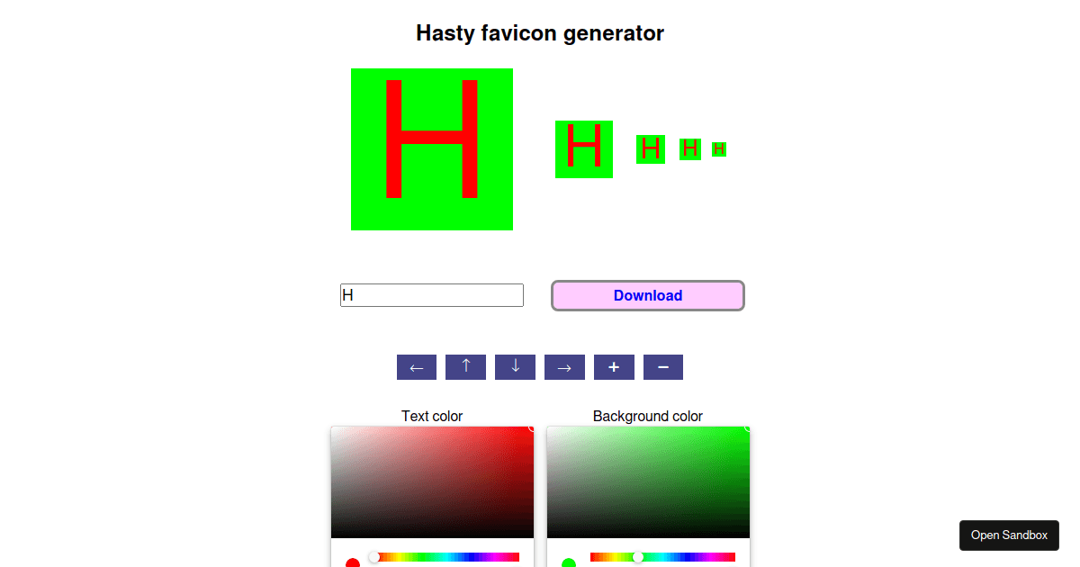 fake-icon-generator - Codesandbox