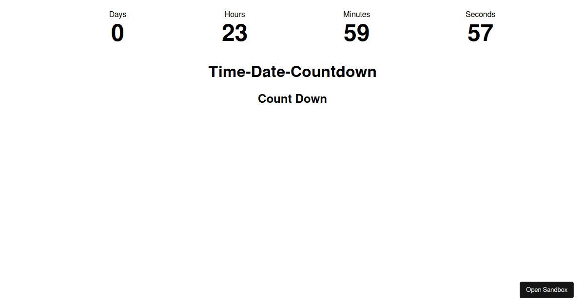 Countdown Timer to Any Date