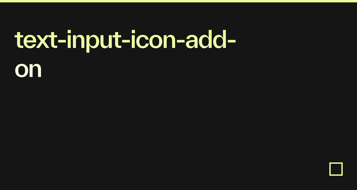 text-input-icon-add-on - Codesandbox