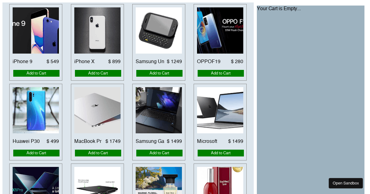 Ecom - Codesandbox