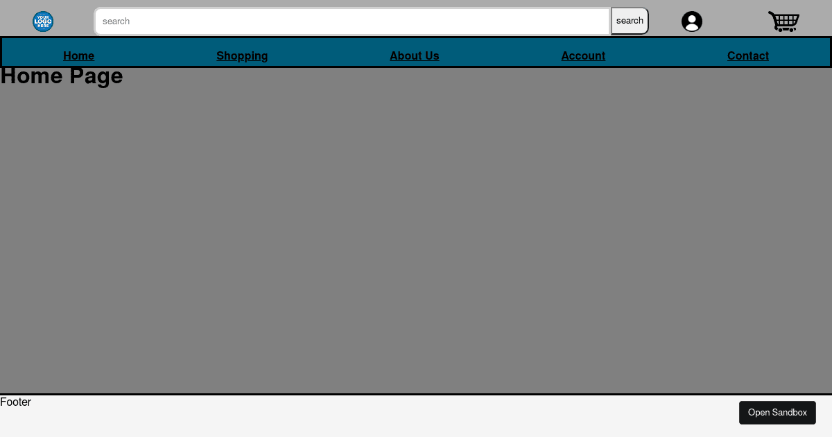 ecom website - Codesandbox