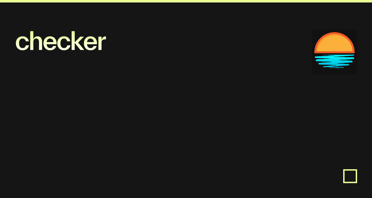 checker - Codesandbox