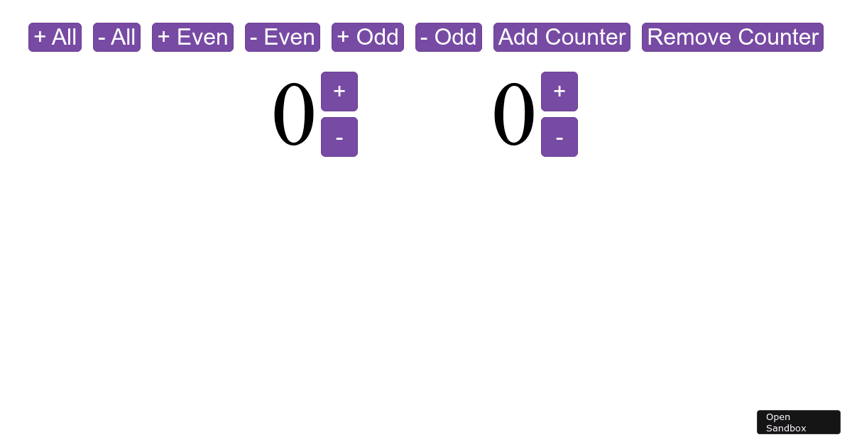 Redux Example - Codesandbox