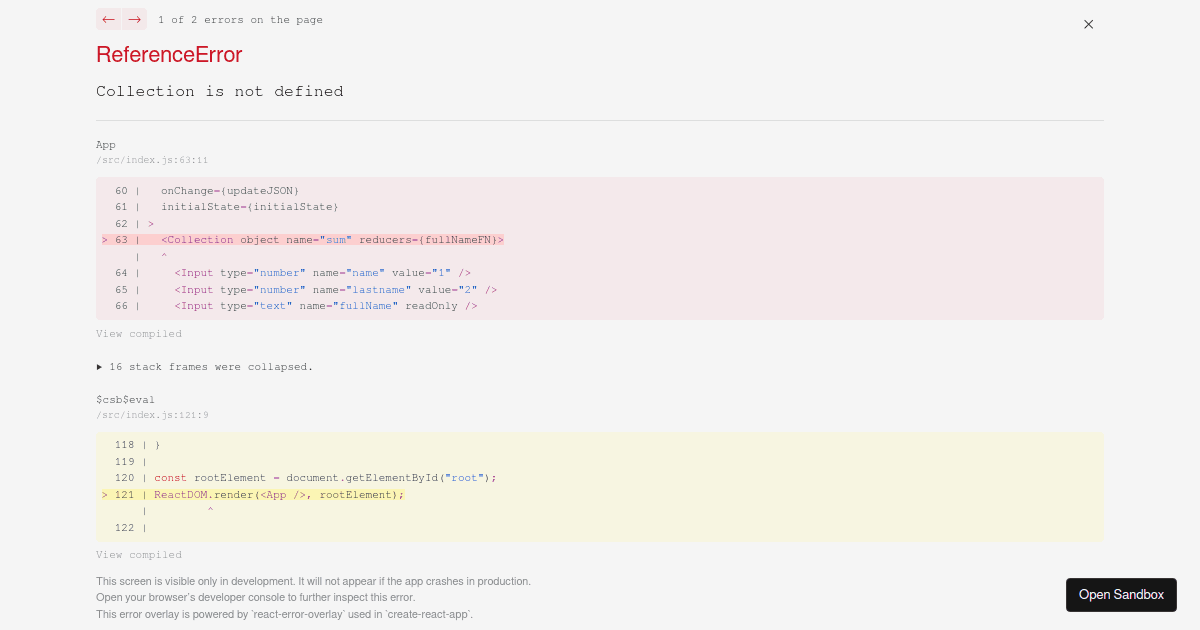 FormExample2 - Codesandbox